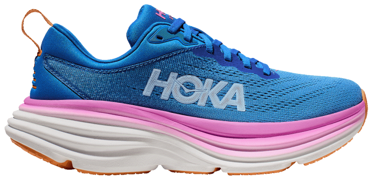 a promotional image of a Hoka shoe